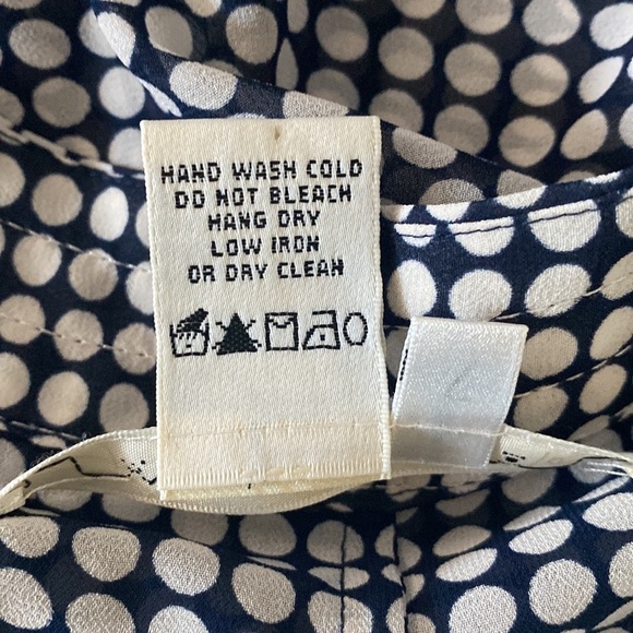 Max Studio Polka Dot Print Flutter Sleeve Elastic Waist Top - Picture 8 of 8